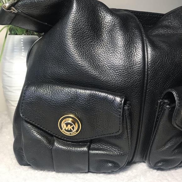 Hobo Michael Kors Satchel Leather Shoulder Bag - Picture 4 of 8